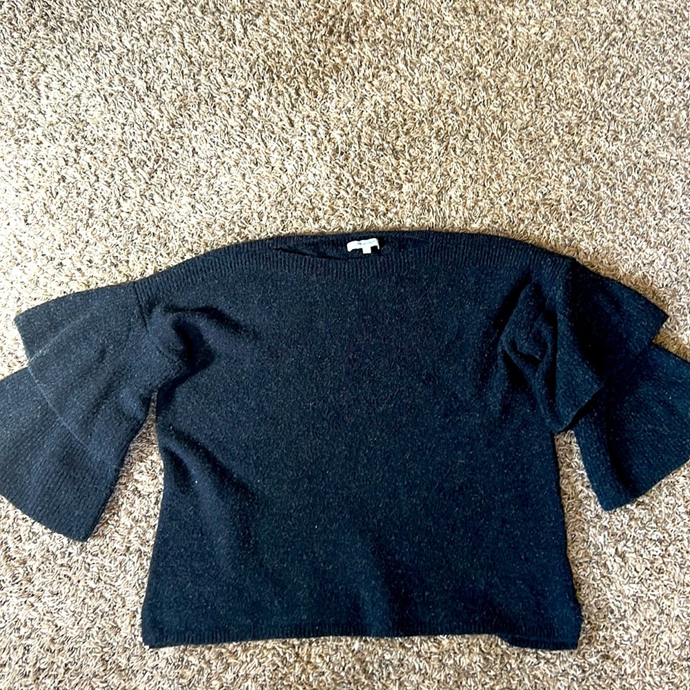 Madewell Tier-Sleeve Pullover Sweater in Coziest Yarn